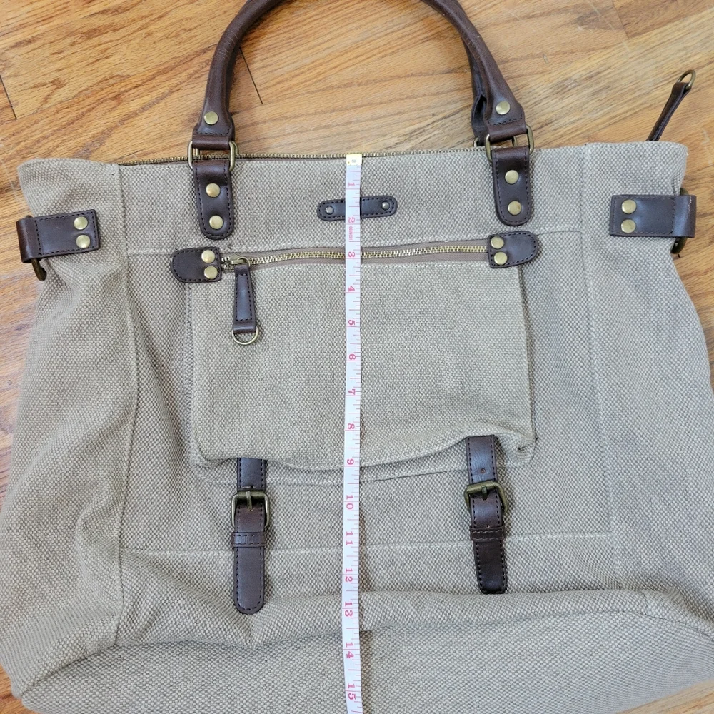 BDG Canvas And Leather Bag Large Bag Will Fit A Computer